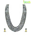 Jpearls 4 String Grey Pearl Set