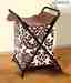 Swayam Brown & Cream Printed Foldable Laundry Bag