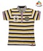 Lil Tomatoes Yellow-Purple Stripes T-Shirt For Kids