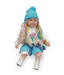 Annie Sitting Musical Doll- Blue & White