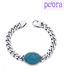 Peora Blue Stone Chain Style Bracelet