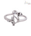 Silvera Designer Sterling Silver CZ Ring
