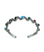 Indian Silver Multi Stone Bangle