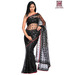 RCPC Black Sequined Net Saree