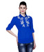 Mishka Striking Royal Blue Cotton Top
