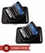 Coal Black Hard Aluminium  Case Card Holder Combo