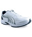 Puma Aron White & Silver Sports Shoes