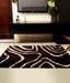 Looop Dark Brown Polyester Shaggy Carpet