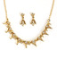 Touchstone Golden Triangular AD Necklace Set