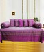 Dekor World Purple Diwan Set- 8 Pcs