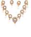 Nisa Pearls Circular Pearl Cluster Necklace Set