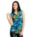 Yepme Jenna Aqua Blue Floral Print Tunic Top