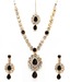Adhira Elegant Stone Studded Necklace Set With Maang Tika
