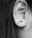 Erato Opposite Nine Shaped CZ Studs