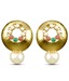 Kshitij Jewels Striking Golden Circle Earrings