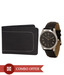 UCB Black Wallet & Provogue Watch Combo