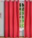 House This! Red Cotton Eyelet Door Curtain With Stripes