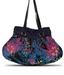 Frolic Blue & Black Abstract Handbag
