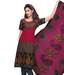 Salwar Studio Magenta Pink-Green Cotton  Printed Unstitched Suit With Dupatta