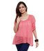 Jiwan Splendid Coral Pink Cotton Top