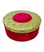 Welpro Gold Fabric & Velvet Round Box - Large
