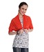 Sportelle Orange Cotton Lycra Shrug