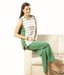 SweetDreams Green Cotton Nightsuit Set