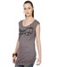 Spanky Grey Printed Viscose Tunic Top