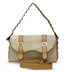 Borse Tan & Beige Glossy Finish Handbag
