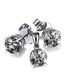 Sanskruti Sterling Silver CZ Solitaire Pendant Set