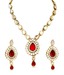 Apsara Ravishing Red Festive Necklace Set