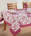 Swayam Beige & Red Floral Print Table Sheet