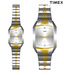 Timex Formal Silver Tone Dial Pair Watch