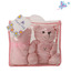 Keona Kidz Cute Pink Baby Blanket & Teddy Set