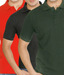 Weardo Red-Green-Black Pack Of 3 Polo T-Shirts