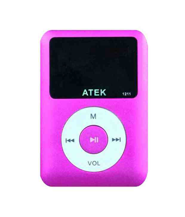  Players Compare on Atek Atk Mp3 Player 41 Pink   Buy Portable Audio   Players   Docks
