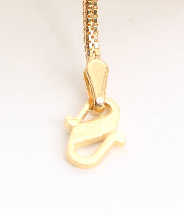 Aiza Thin Square Pattern 18kt Gold Unisex Chain