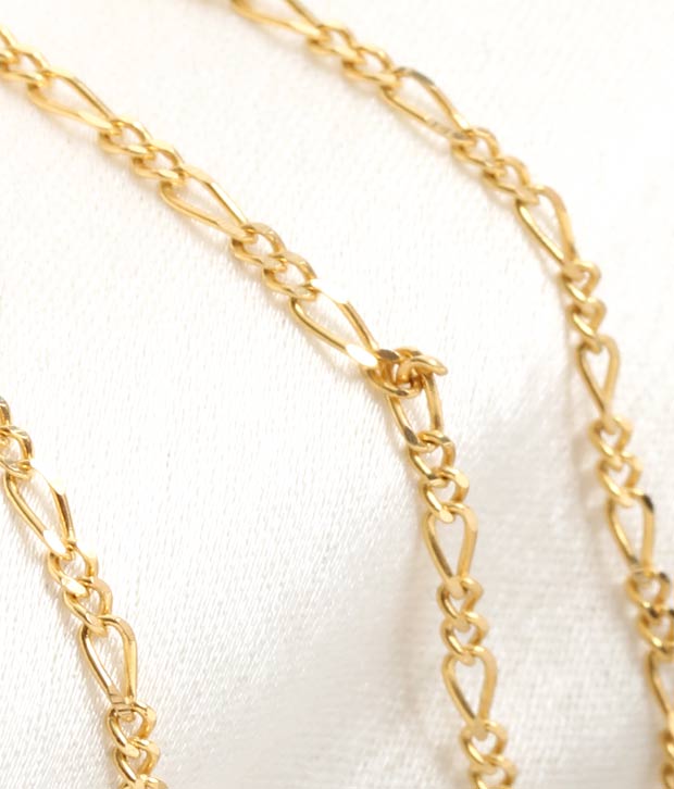 Aiza Interlock Pattern 18kt Gold Unisex Chain