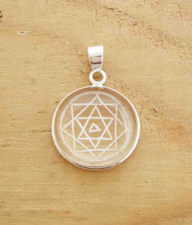 Designer Silver Shree Yantra Sterling Silver Pendant