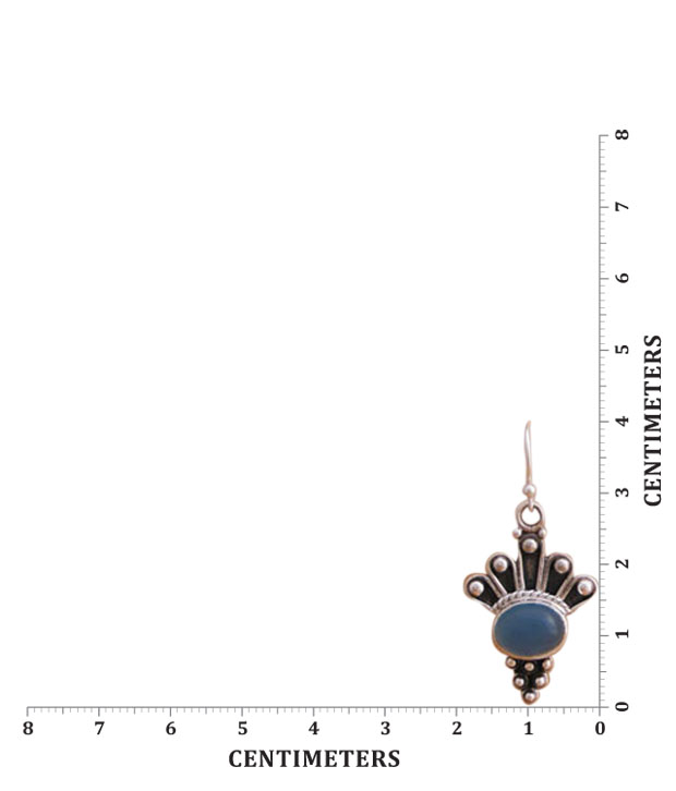 Designer Silver Exclusive Chalcedony Sterling Silver Earrings