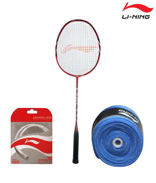 Li-Ning TS 60 Badminton Racket + Li-Ning String AP-70 + Li-Ning Grip GP-13