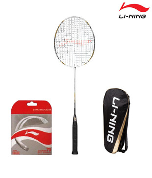 Li-Ning UC 3100 Badminton Racket + Li-Ning String AP-70 + Li-Ning Kit Bag ABJF076 - 9 in 1
