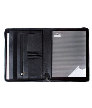 1Click1Call Faux Leather A/4 Zipper Folder