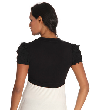 Kazo Classy Black Bolero Top
