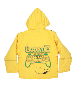 Fort Collins Yellow Hooded Jacket For Kids