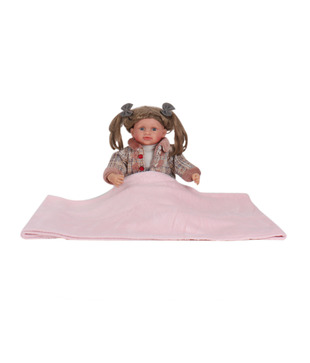 Keona Kidz Pink Baby Blanket & Soft Toy Set