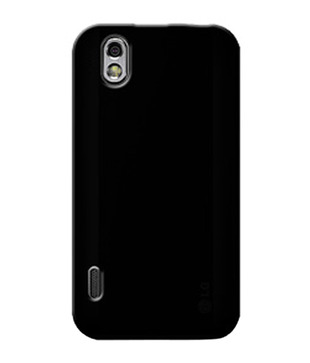 Amzer 91433 Gloss TPU Case Black for LG Optimus Black