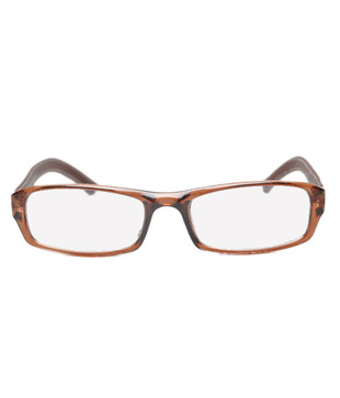 Vita Cool Brown Leather Temple Optical Frame