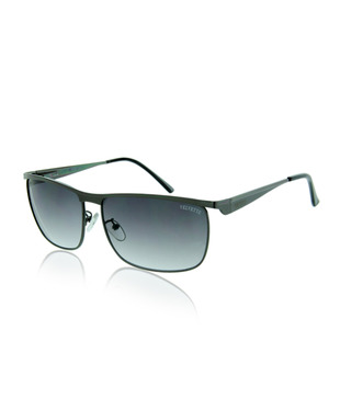 Velvette Black Rectangular Frame Sunglasses