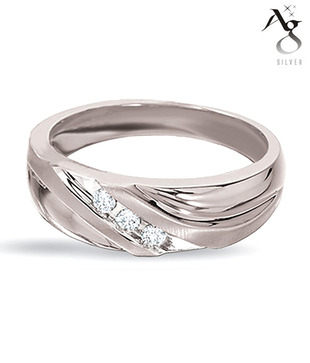 AG 3 Diamond Band Ring